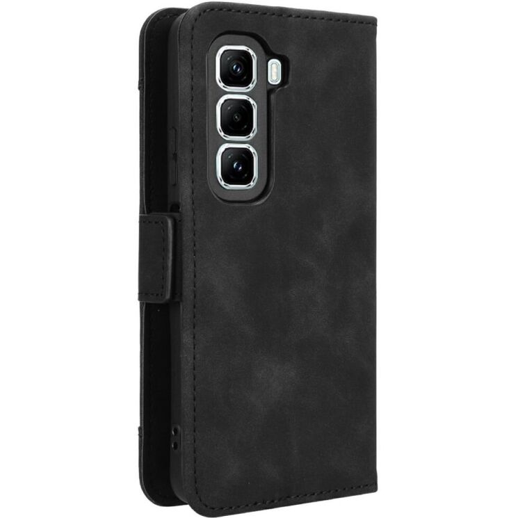 Чехол Deexe Wallet Stand для Infinix Hot 50 Pro - Black: фото 7 из 7
