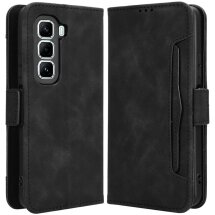 Чехол Deexe Wallet Stand для Infinix Hot 50 Pro - Black: фото 1 из 7