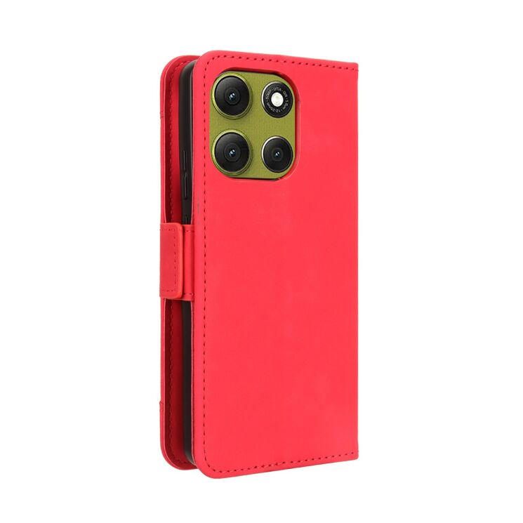 Чохол Deexe Wallet Stand для Motorola Moto G86 Power - Red: фото 8 з 14