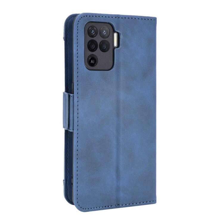 Чехол Deexe Wallet Stand для OPPO Reno 5 Lite - Blue: фото 3 из 8