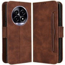 Чехол Deexe Wallet Stand для Realme 13 Plus - Brown: фото 1 из 7