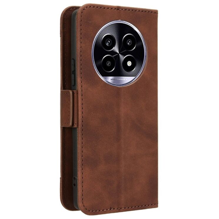Чехол Deexe Wallet Stand для Realme 13 Plus - Brown: фото 7 из 7