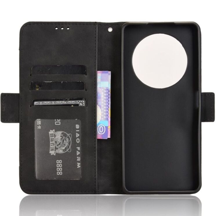 Чехол Deexe Wallet Stand для TECNO Spark 30 - Black: фото 5 из 8