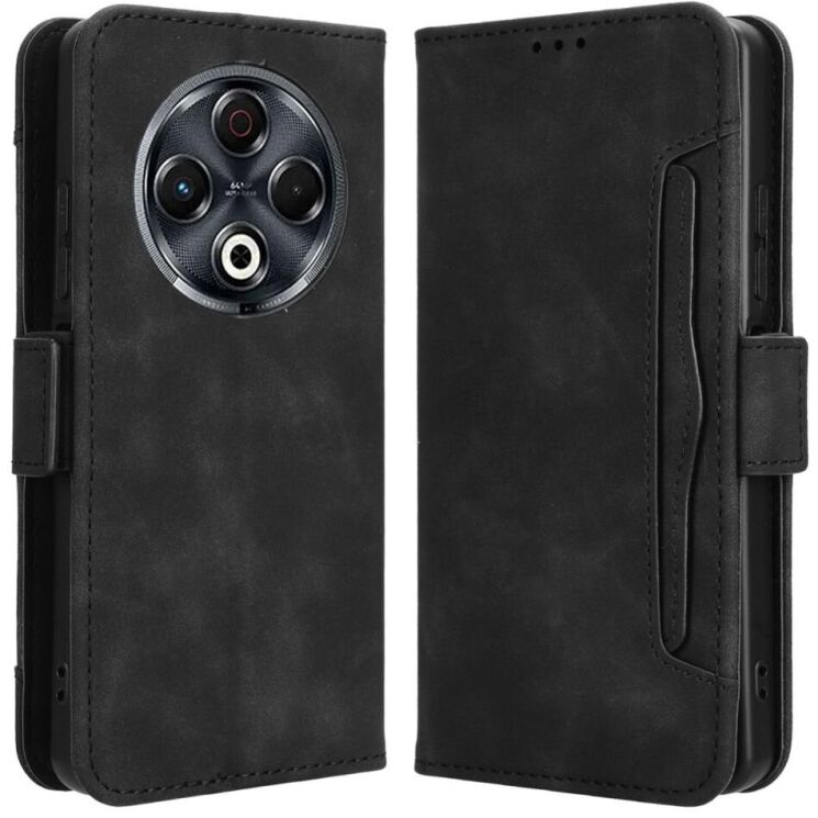 Чехол Deexe Wallet Stand для TECNO Spark 30 - Black: фото 1 из 8