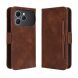 Чохол-книжка з кишеньками Deexe Wallet Stand для TECNO Spark 40 - Brown (402600Z). Фото 1 з 16