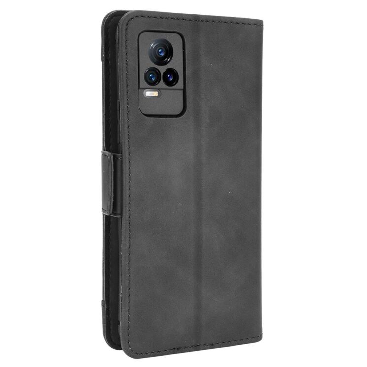 Чехол Deexe Wallet Stand для VIVO V21e - Black: фото 4 из 13