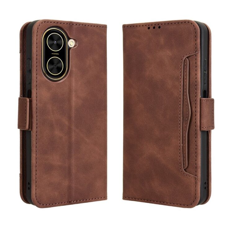 Чехол Deexe Wallet Stand для Xiaomi Redmi A5 (European Version) - Brown: фото 1 из 12