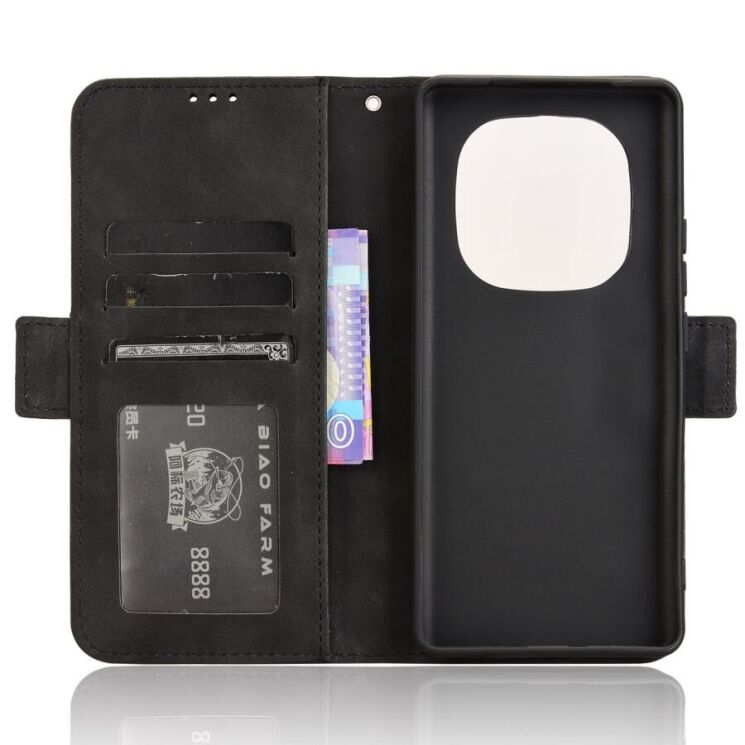 Чехол Deexe Wallet Stand для Xiaomi Redmi Note 14 Pro 5G / Note 14 Pro Plus / Poco X7 - Black: фото 5 из 7