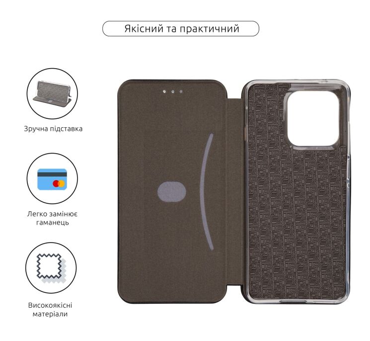 Чехол-книжка ArmorStandart G-Case для Motorola Edge 60 Fusion - Black: фото 3 из 3