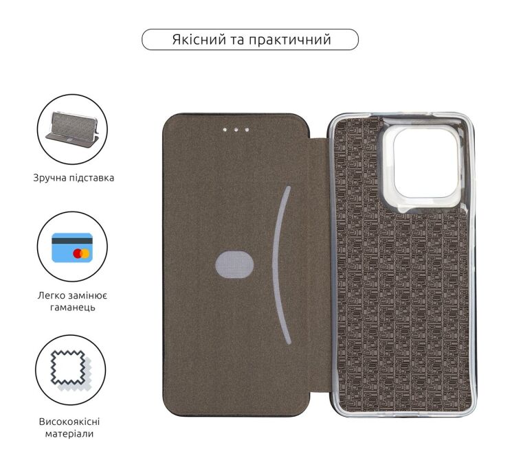 Чехол-книжка ArmorStandart G-Case для Motorola Moto G86 - Black: фото 3 из 3