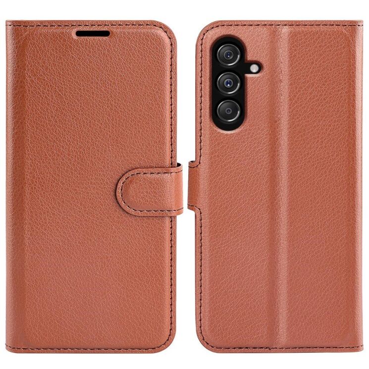 Чехол-книжка Deexe Book Type для Samsung Galaxy M34 (M346) - Brown: фото 1 из 8
