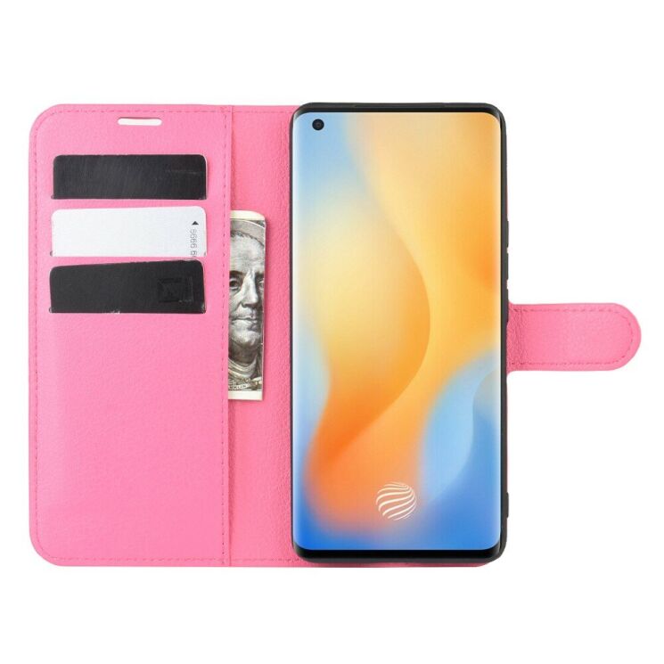 Класичний чохол-книжка Deexe Book Type для VIVO X50 Pro - Rose: фото 4 з 6