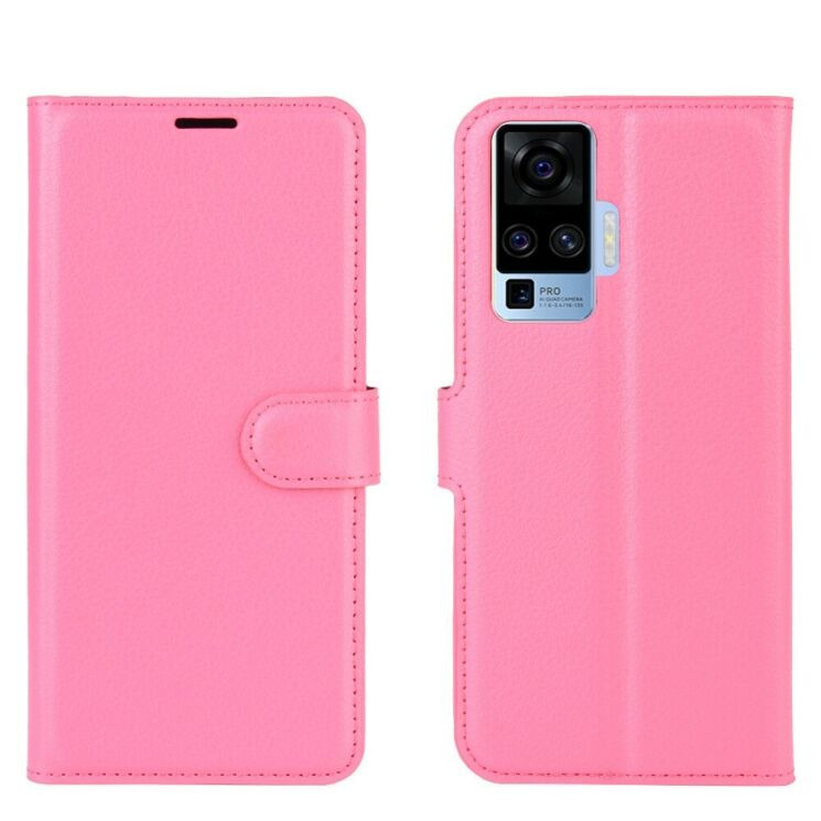Класичний чохол-книжка Deexe Book Type для VIVO X50 Pro - Rose: фото 2 з 6