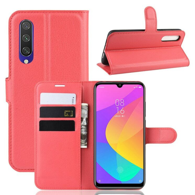Класичний чохол-книжка Deexe Book Type для Xiaomi Mi CC9e / Mi A3 - Red: фото 1 з 6