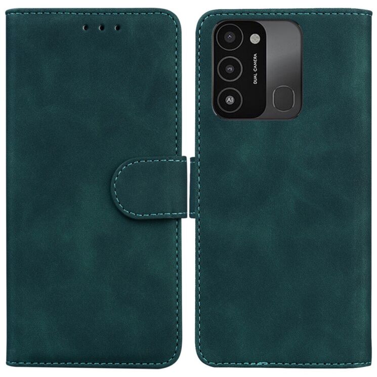 Чехол-книжка Deexe Classic Series для Tecno Spark Go 2022 (KG5m) - Green: фото 1 из 8