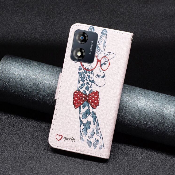 Чохол-книжка Deexe Color Wallet для Motorola Moto E13 - Giraffe: фото 3 з 7