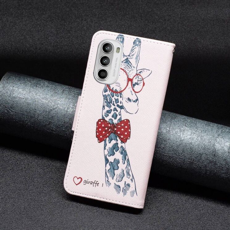 Чохол-книжка Deexe Color Wallet для Motorola Moto G52 / G82 - Giraffe: фото 3 з 8