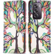 Чехол-книжка Deexe Color Wallet для OPPO Reno 12 Pro - Life Tree: фото 1 из 7