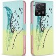 Чехол-книжка Deexe Color Wallet для Xiaomi 13T / 13T Pro - Feather and Birds (338434I)