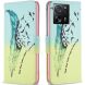 Чехол-книжка Deexe Color Wallet для Xiaomi 13T / 13T Pro - Feather and Birds (338434I). Фото 1 из 8