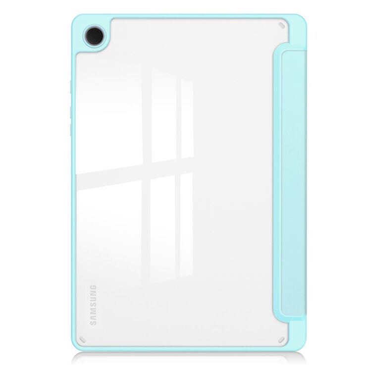 Чехол-книжка Deexe Crystal Back для Samsung Galaxy Tab A9 Plus (X210/216) - Baby Blue: фото 2 из 8