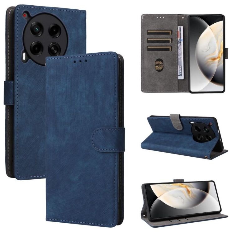 Чехол-книжка Deexe Delta Book для TECNO Camon 30 (CL6) - Blue: фото 7 из 8