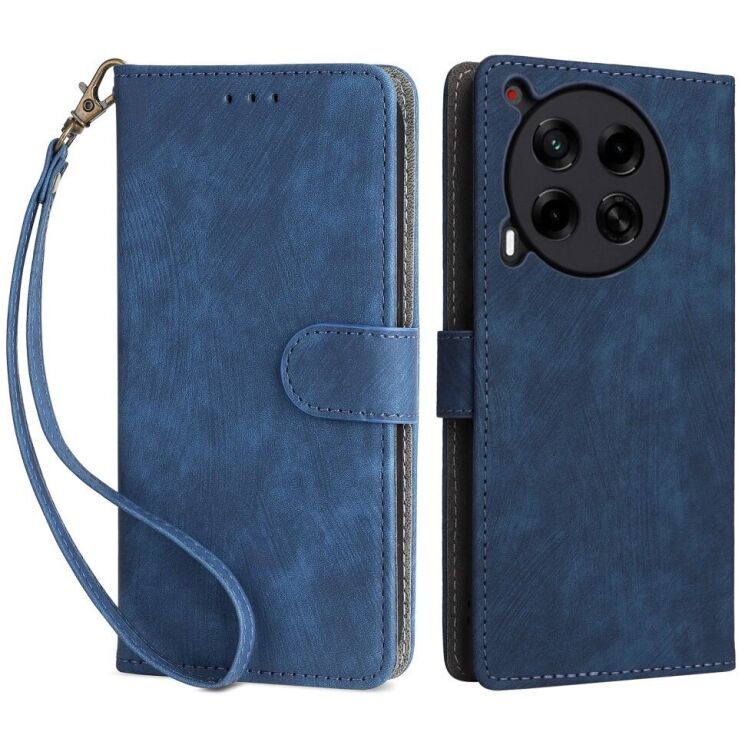 Чехол-книжка Deexe Delta Book для TECNO Camon 30 (CL6) - Blue: фото 1 из 8