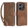 Чехол-книжка Deexe Delta Book для TECNO Spark 20 / Infinix Smart 8 Plus - Brown (345511Z)