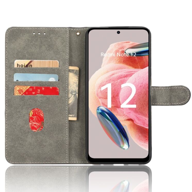 Чехол-книжка Deexe Delta Book для Xiaomi Redmi Note 12 - Brown: фото 2 из 5