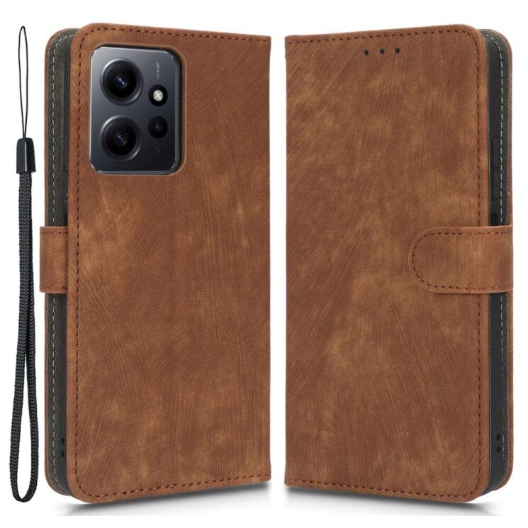 Чехол-книжка Deexe Delta Book для Xiaomi Redmi Note 12 - Brown: фото 1 из 5
