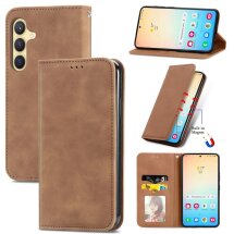 Чехол-книжка Deexe Wallet Case для Samsung Galaxy S25 (S931) - Brown: фото 1 из 8