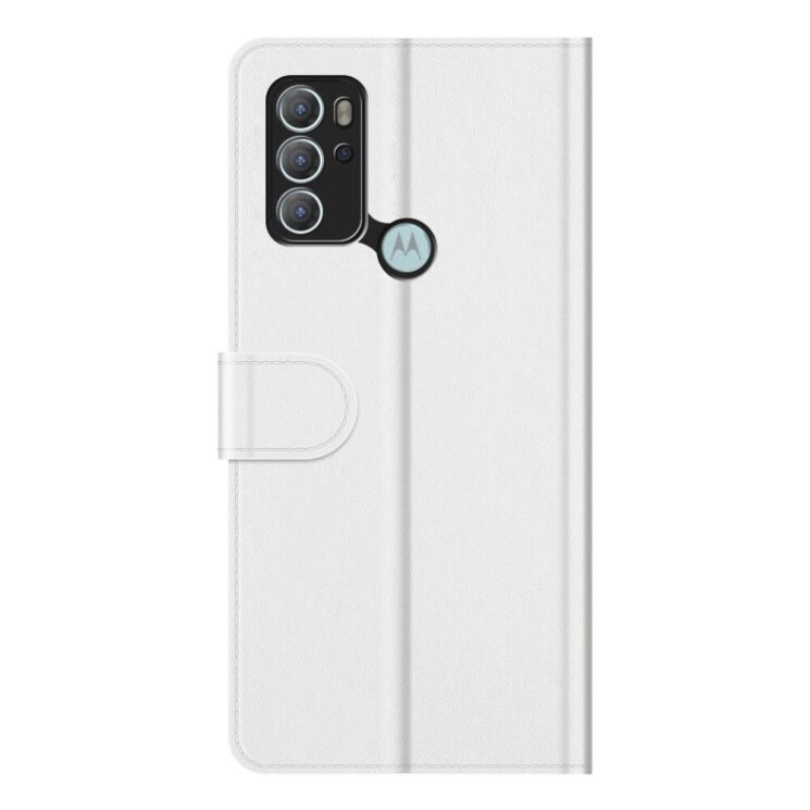 Чехол-книжка Deexe Wallet Style для Motorola Moto G60s - White: фото 5 из 8