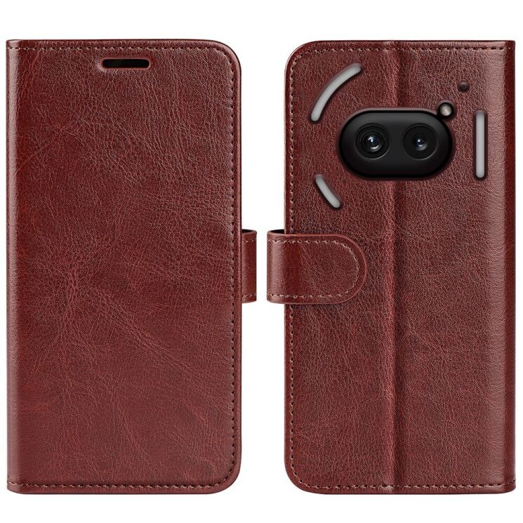 Чехол-книжка Deexe Wallet Style для Nothing Phone (2a) / Phone (2a) Plus - Brown: фото 1 из 6