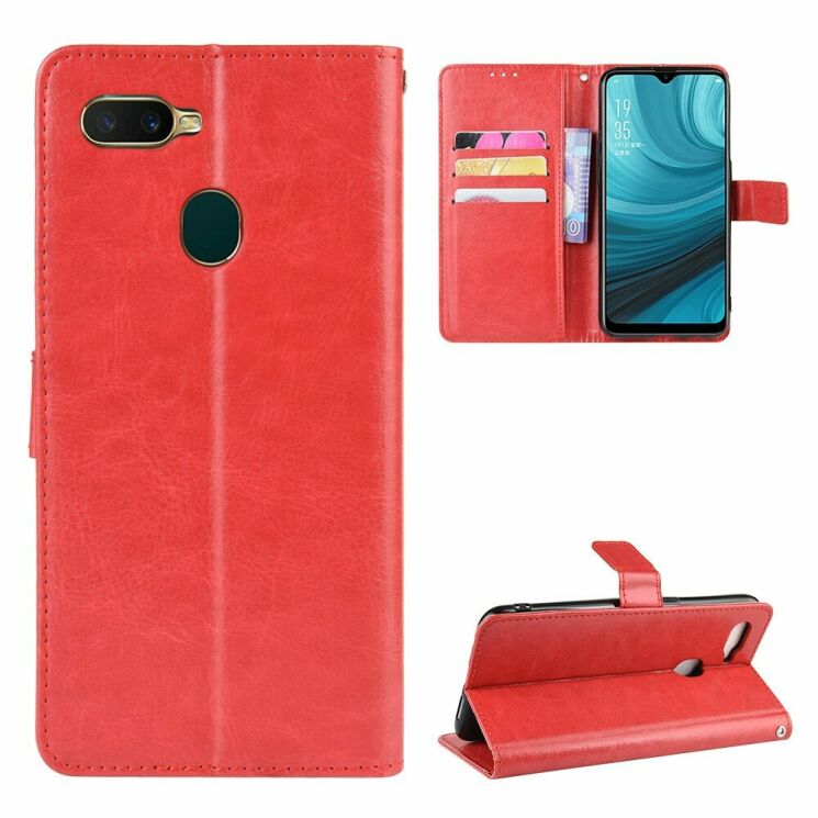 Чехол-книжка Deexe Wallet Style для OPPO A5S - Red: фото 1 из 7