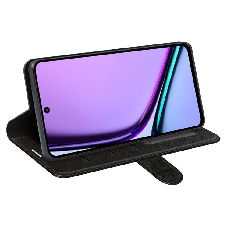Чехол-книжка Deexe Wallet Style для Realme C67 - Black: фото 3 из 9