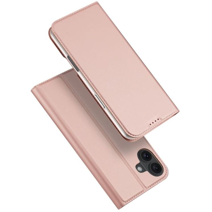 Чехол-книжка DUX DUCIS Skin Pro для Apple iPhone 16 Plus - Pink: фото 1 из 10