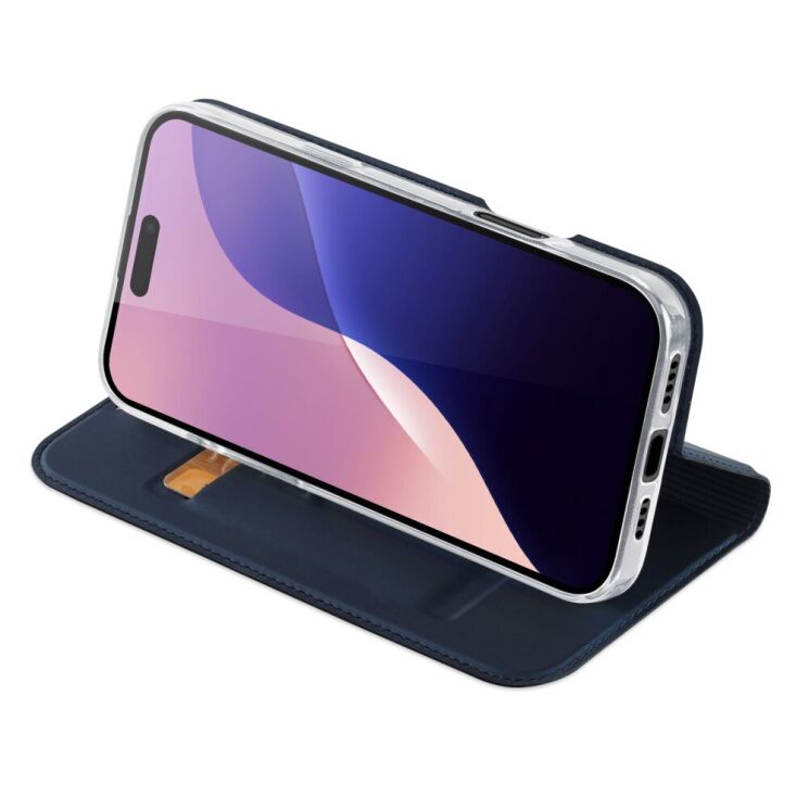 Чехол-книжка DUX DUCIS Skin Pro для Apple iPhone 16 Pro Max - Blue: фото 2 из 10