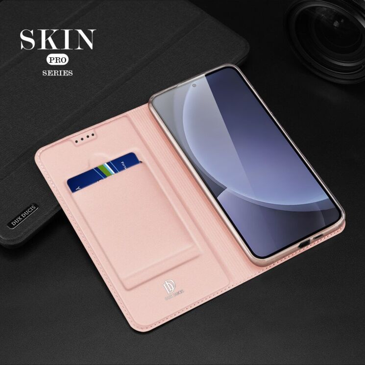 Чехол-книжка DUX DUCIS Skin Pro для Samsung Galaxy S25 Plus (S936) - Pink: фото 15 из 16