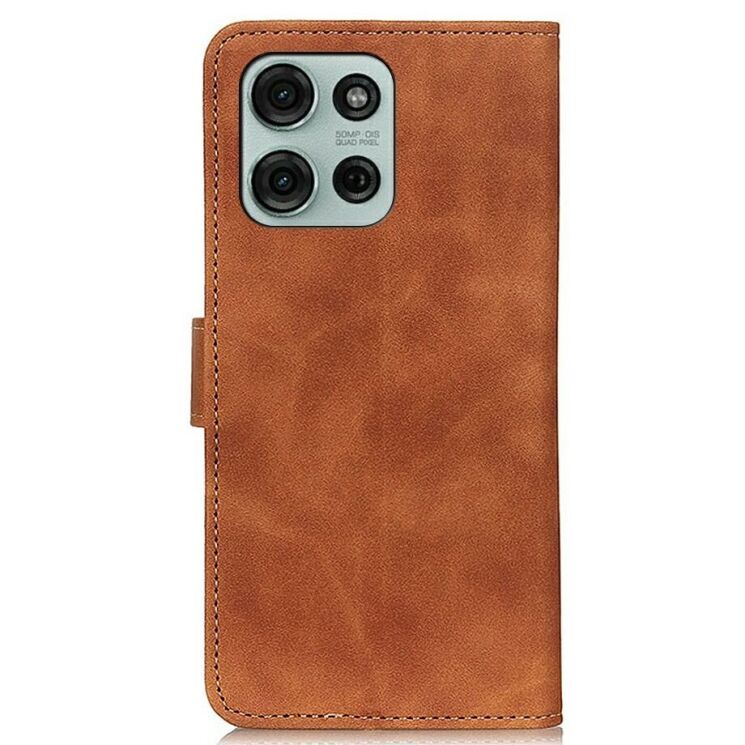 Чехол-книжка KHAZNEH Retro Wallet для Motorola Moto G75 - Brown: фото 5 из 8
