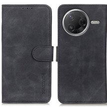 Чехол-книжка KHAZNEH Retro Wallet для Xiaomi Poco F7 Pro / Poco F7 Ultra - Black: фото 1 из 8