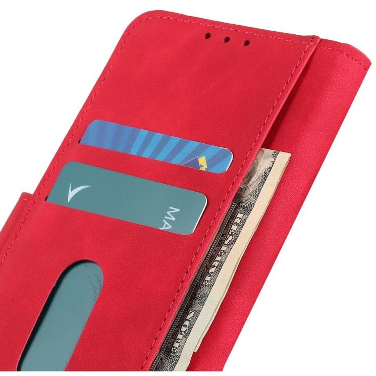 Чехол-книжка KHAZNEH Retro Wallet для Xiaomi Redmi Note 14 Pro 5G / Note 14 Pro Plus - Red: фото 5 из 8