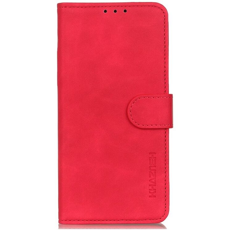 Чехол-книжка KHAZNEH Retro Wallet для Xiaomi Redmi Note 14 Pro 5G / Note 14 Pro Plus - Red: фото 7 из 8