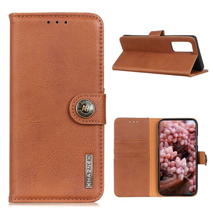 Чехол-книжка KHAZNEH Wallet Cover для VIVO V20 SE - Brown: фото 1 из 10