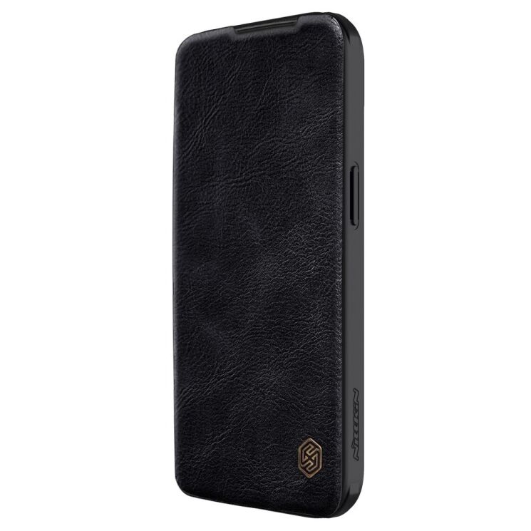 Чехол-книжка NILLKIN Qin Pro для Apple iPhone 15 - Black: фото 4 из 19