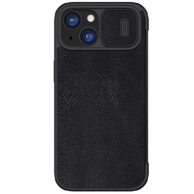 Чехол-книжка NILLKIN Qin Pro для Apple iPhone 15 - Black: фото 1 из 19