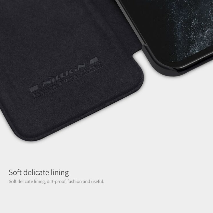 Чохол-книжка NILLKIN Qin Series для Apple iPhone 12 mini - Black: фото 11 з 17