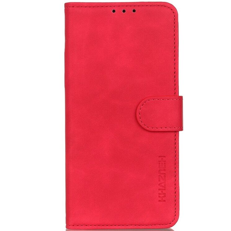 Чехол-книжка с застежкой KHAZNEH Retro Wallet для Google Pixel 10a - Red: фото 5 из 9