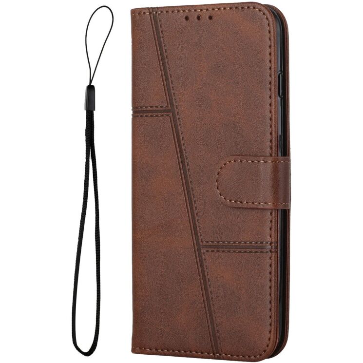 Чехол-книжка с застежкой UniCase Jet Cover для OPPO Reno 15 F/FS - Brown: фото 4 из 11