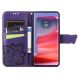 Чехол-книжка UniCase Butterfly Pattern для Motorola Edge 50 Pro - Dark Purple (353640DV). Фото 2 из 8