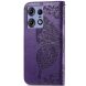 Чехол-книжка UniCase Butterfly Pattern для Motorola Edge 50 Pro - Dark Purple (353640DV). Фото 5 из 8